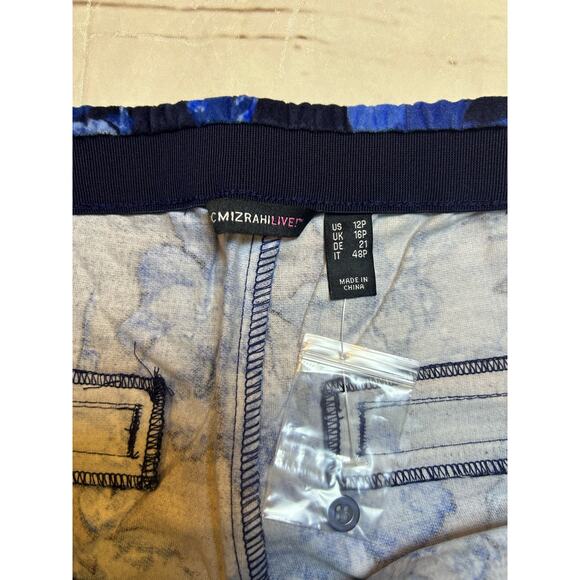 isaacmizrahilive Blue Floral 12 Petite Dress Pants Cottagecore - Picture 5 of 10